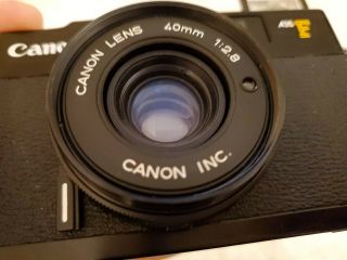 Vintage Canon A35F 35mm Rangefinder Film Camera Black Canon 40mm f/2.  8 Lens 4