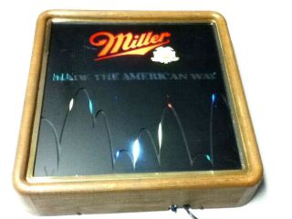 Miller Beer Sign 1987 Lighted Wall Vintage Light Motion Spinning Bouncing Ball 6