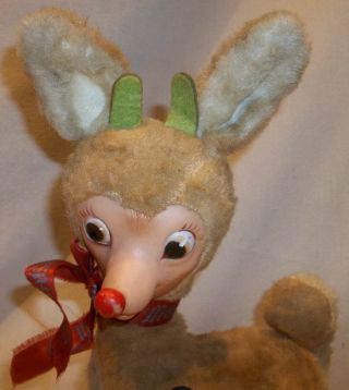 VINTAGE Rudolph the Red Nosed Reindeer Gund Swedlin Stuffed Animal 1949 2