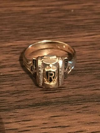 Vintage 10k Gold 1960 Class Ring Size 7.  5 4.  2 Grams.