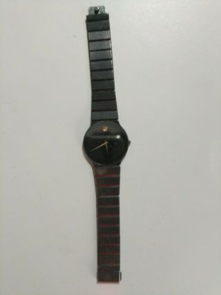 MOVADO MUSEUM MENS BLACK ULTRA THIN QUARTZ WATCH 84 - 40 - 880A Not now 2