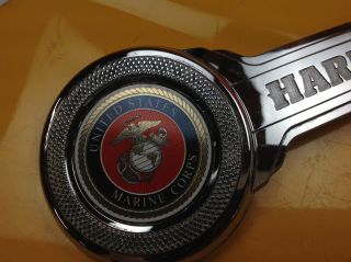 Very Rare Harley Marine Corps Gas Fuel Tank Emblems Special Edition 5