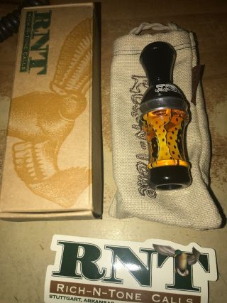 Vintage 2014 RNT Citrine Mesh Limited Edition Daisy Slayer Duck Call 2