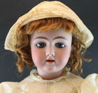 Large Heinrich Handwerck German Bisque Porcelain Doll 23 " Clothes