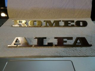 Vintage 1969 Alfa Romero Spider Trunk Boot Badge Or Emblem