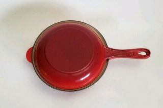 Vintage Le Creuset Enamel Cast Iron 22 Two In One Sauce Pan & 8 