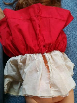 Patti Playpal Play Pal Red Dress & Smock Outfit DRESS ONLY - no doll 10