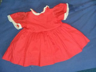 Patti Playpal Play Pal Red Dress & Smock Outfit DRESS ONLY - no doll 4