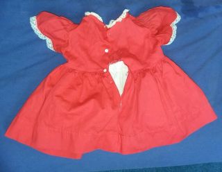 Patti Playpal Play Pal Red Dress & Smock Outfit DRESS ONLY - no doll 5