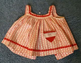 Patti Playpal Play Pal Red Dress & Smock Outfit DRESS ONLY - no doll 6