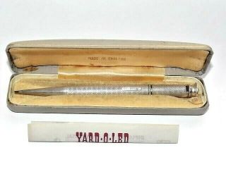 Vintage Yard O Led Solid Silver Pencil Boxed Instructions Hallmarked B/ham 1958