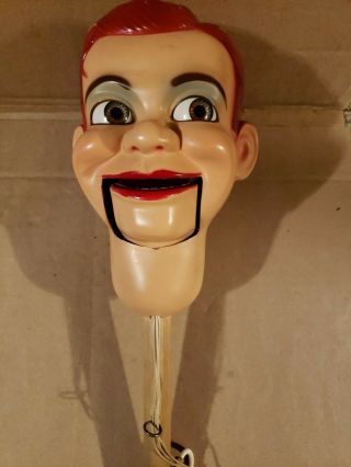 Vintage Slappy Charlie Ventriloquist Doll Puppet Dummy Head W/ Glass Eyes