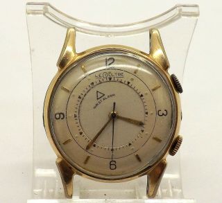 Vintage Lecoultre Cal.  814 Gold Filled Wrist Alarm Men 