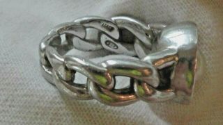 Vintage Pianegonda Sterling Silver & 14K Gold Pearl Ring Size 7 Italy 7