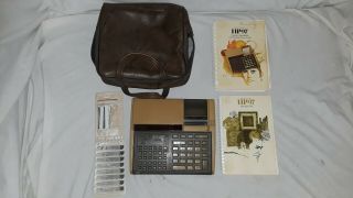 Vintage HP 97 Calculator Hewlett Packard W/Carry Case and Manuals 7