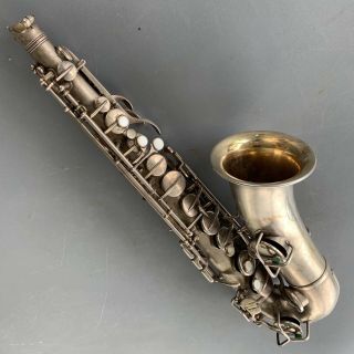 Vintage Early 1900 Cavalier Elkhart Usa By Conn Eb Alto Sax Saxophone
