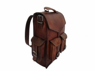 Bag Real Leather Backpack Men Laptop Travel S Vintage Hiking Camping Large Carry