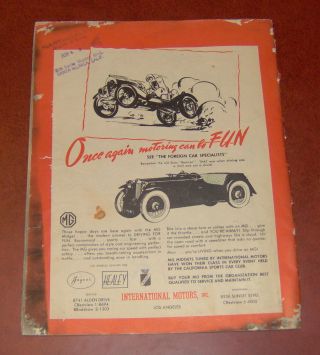 rare vintage Road and Track June 1948 Vol.  1 Number 3 2