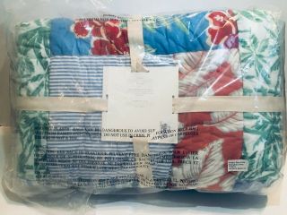 Pottery Barn Kids Bryce Vintage Surf Quilt Twin Ocean Beach Patchwork 3