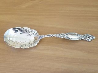Simpson,  Hall & Miller Frontenac Sterling Silver 8 - 3/4 " Serving Spoon Rare