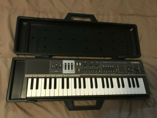 Vintage 1980s Casio Mt - 68 Casiotone Analog Electronic Keyboard Synth With Case