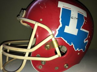 Authentic Riddell Louisiana Tech Bull Dogs,  Football Helmet,  Size Large Vintage