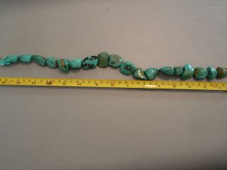 Vintage Native American Large Chunky Turquoise Nugget Necklace