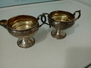 Margaret Rose Sterling Silver Mini Cream And Sugar Set