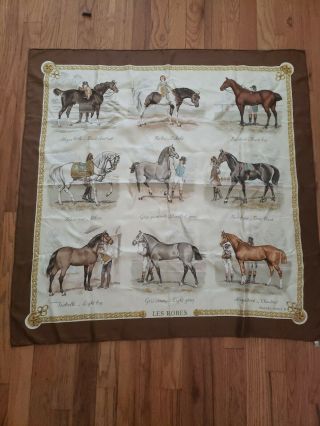 Vintage Hermes Silk Scarf Les Robes By Ledoux