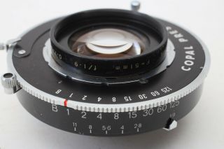 Dallmeyer 51mm f1.  9 Oscillograph FAST 51/1.  9 Lens,  Copal Press shutter,  RARE, 6