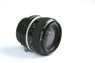 Vintage Nikon F2 Mount Nikkor 28mm 1:2.  8 Lens -
