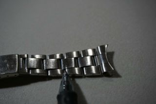 Vintage Rolex 19mm Stainless Steel Steelinox Band Bracelet 7835 19 w/ 357 End 12