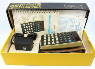 Hewlett - Packard Hp - 21 Scientific Calculator 1975 Vintage Rare