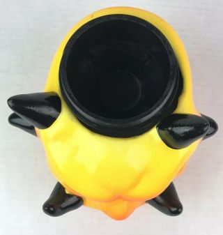 Rare Vtg Graffix Ceramic Water Bong Base Evil Horned Demon Smoking Decor Stoner 10