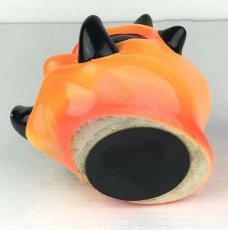 Rare Vtg Graffix Ceramic Water Bong Base Evil Horned Demon Smoking Decor Stoner 12