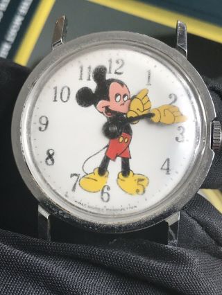 Vintage Swiss Watch Walt Disney Production Hand - Winding Not For Repair