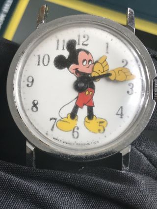 Vintage Swiss Watch Walt Disney Production Hand - winding Not For Repair 2