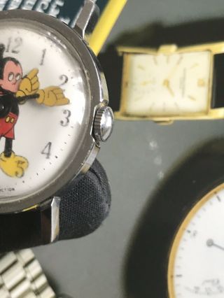 Vintage Swiss Watch Walt Disney Production Hand - winding Not For Repair 5