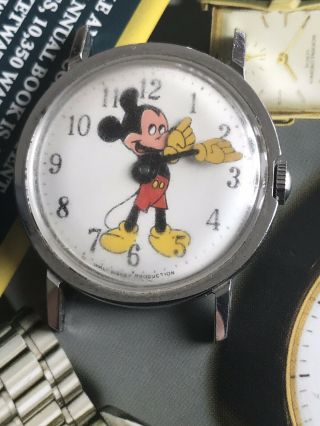 Vintage Swiss Watch Walt Disney Production Hand - winding Not For Repair 7