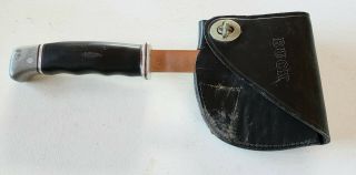 Vintage Buck 106 Hunting Axe hatchet Black Leather Sheath 4