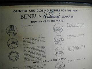 Vintage Watchmakers Benrus Waterproof Watch Case Opener with 10 Fixtures X - 3