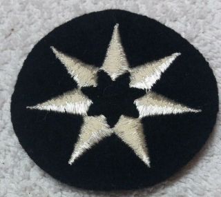 WW2 US Woman ' s Army Corps WAC 7th Service Command SSI Felt Patch No Glow NOS 2