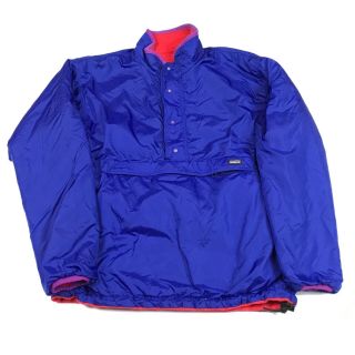 Vintage Patagonia Glissade Reversible Shell Fleece Jacket Sz Medium Made In Usa
