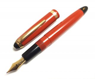 Ca.  1951 Vintage Pen Montblanc 202 Coral Red Danish Restored Very Flexible