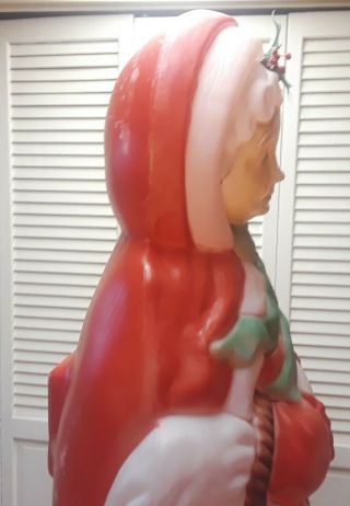 Christmas Mrs.  Santa Claus Blow Mold - Santas Best - - VTG - 40 