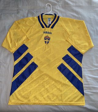 Adidas Sweden 1994 World Cup (usa) Vintage Soccer Football Jersey Size Xl Wwc