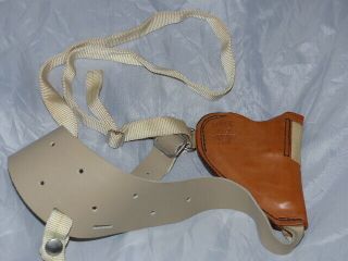 Vintage Tex Shoemaker & Sons 1ud Leather Shoulder Conceal Carry Gun Holster