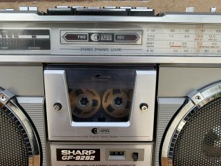 SHARP GF - 9292X RARE BOOMBOX GHETTOBLASTER CASSETTE PLAYER,  WATCH VIDEO 6