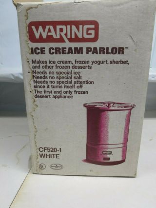 Vintage Waring Cf520 - 1 Ice Cream Parlor -