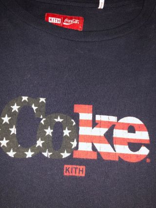 Kith Coca Cola Cherry Coke Vintage Tee Navy Large Rare Offers 3